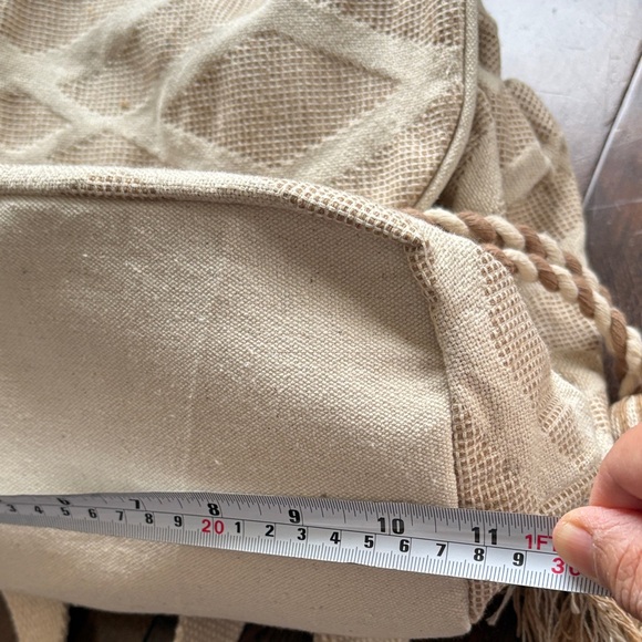 NWT Beige Geometric Patterned Backpack - Picture 10 of 10